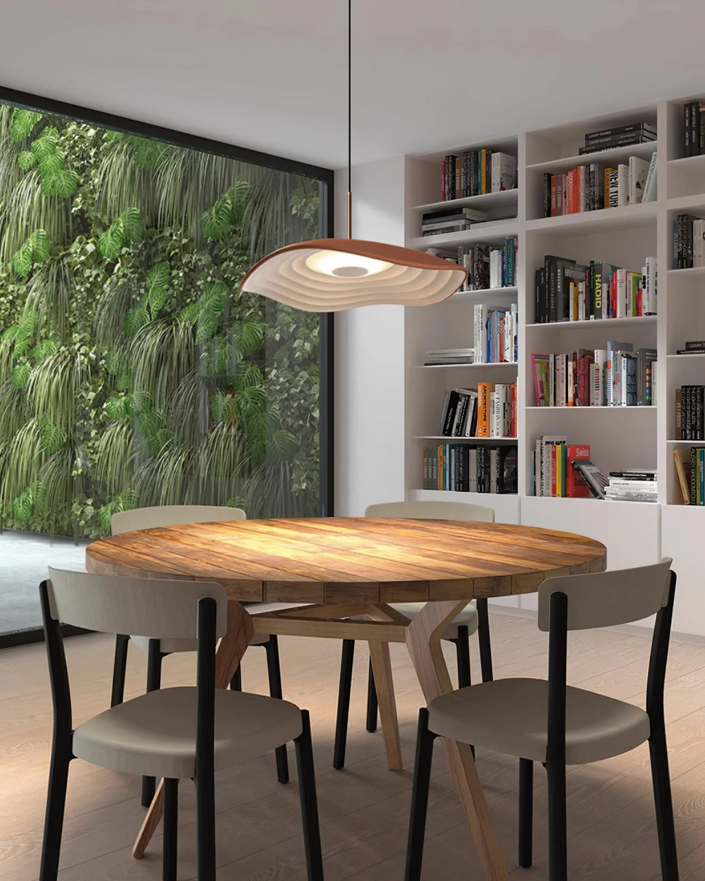 Pendant Light | Wave Resin Shade & Integrated LED | Dia 24/40/60 cm