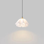 Pendant Light | White Plastic Shade & Brass Finish | Dia 30 & 40 cm