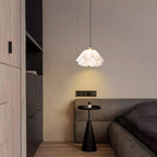 Pendant Light | White Plastic Shade & Brass Finish | Dia 30 & 40 cm