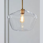 Pendant Light with Diamond-Shaped Glass Shade