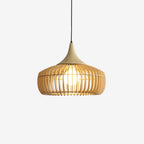 Pendant Light | Wood & Metal Damp-Rated & Dimmer Compatible