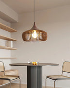 Pendant Light | Wood & Metal Damp-Rated & Dimmer Compatible