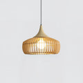 Pendant Light | Wood & Metal Damp-Rated & Dimmer Compatible