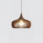 Pendant Light | Wood & Metal Damp-Rated & Dimmer Compatible