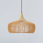 Pendant Light | Wood & Metal Damp-Rated & Dimmer Compatible