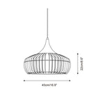 Pendant Light | Wood & Metal Damp-Rated & Dimmer Compatible