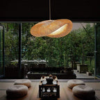 Pendant Light | Woven Bamboo Shade & LED Bulb Included