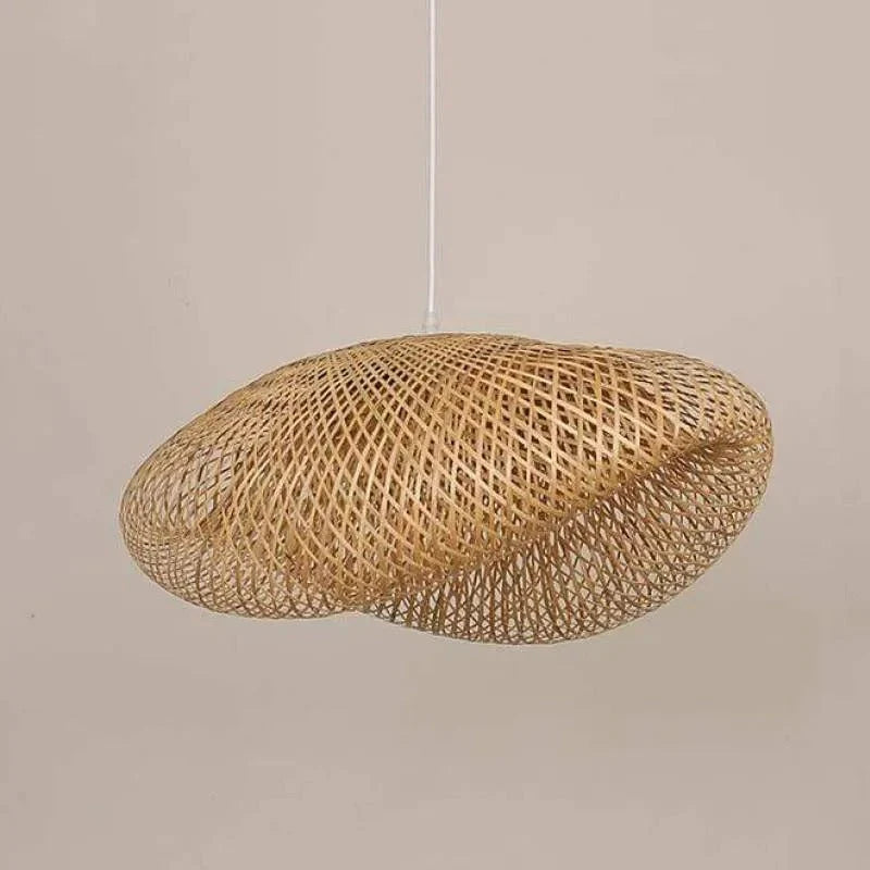 Pendant Light | Woven Bamboo Shade & LED Bulb Included