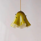 Pendelleuchte | Messing & Glass Glockenschirm | 11 Zoll Durchmesser