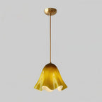 Pendelleuchte | Messing & Glass Glockenschirm | 11 Zoll Durchmesser