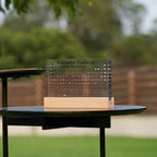 Periodic Table Display | Acrylic Glass & Laser-Engraved | 83 Real Elements