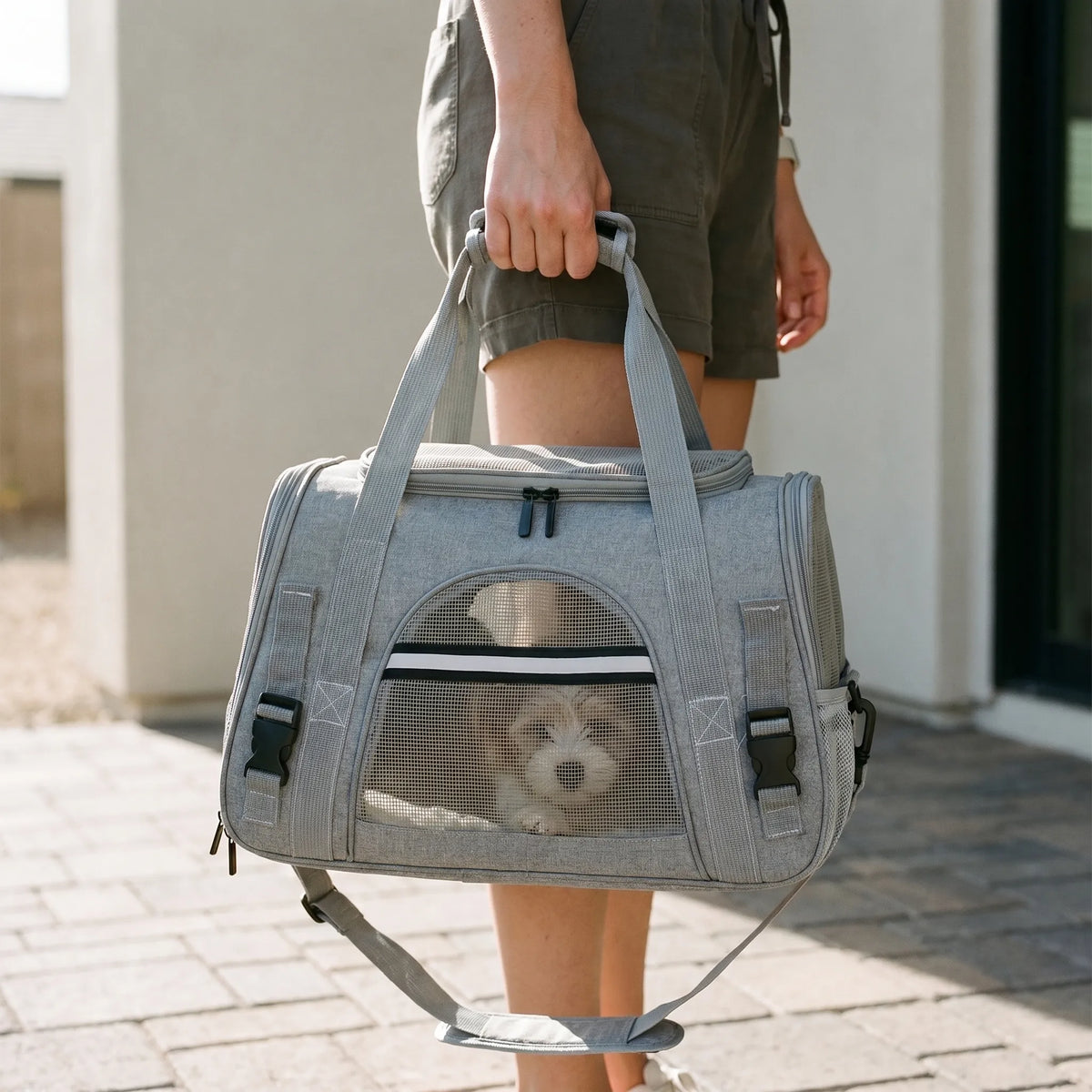 Pet Carrier Bag | Lightweight Mesh Ventilation & Stable Base | Max 10 kg