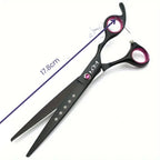 Pet Grooming Scissors Set | Durable Metal Blades & Ergonomic Grip | Set of 4