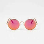 Pet Sunglasses | Lightweight & Sturdy Round Retro Frame | For Cats & Small Pets