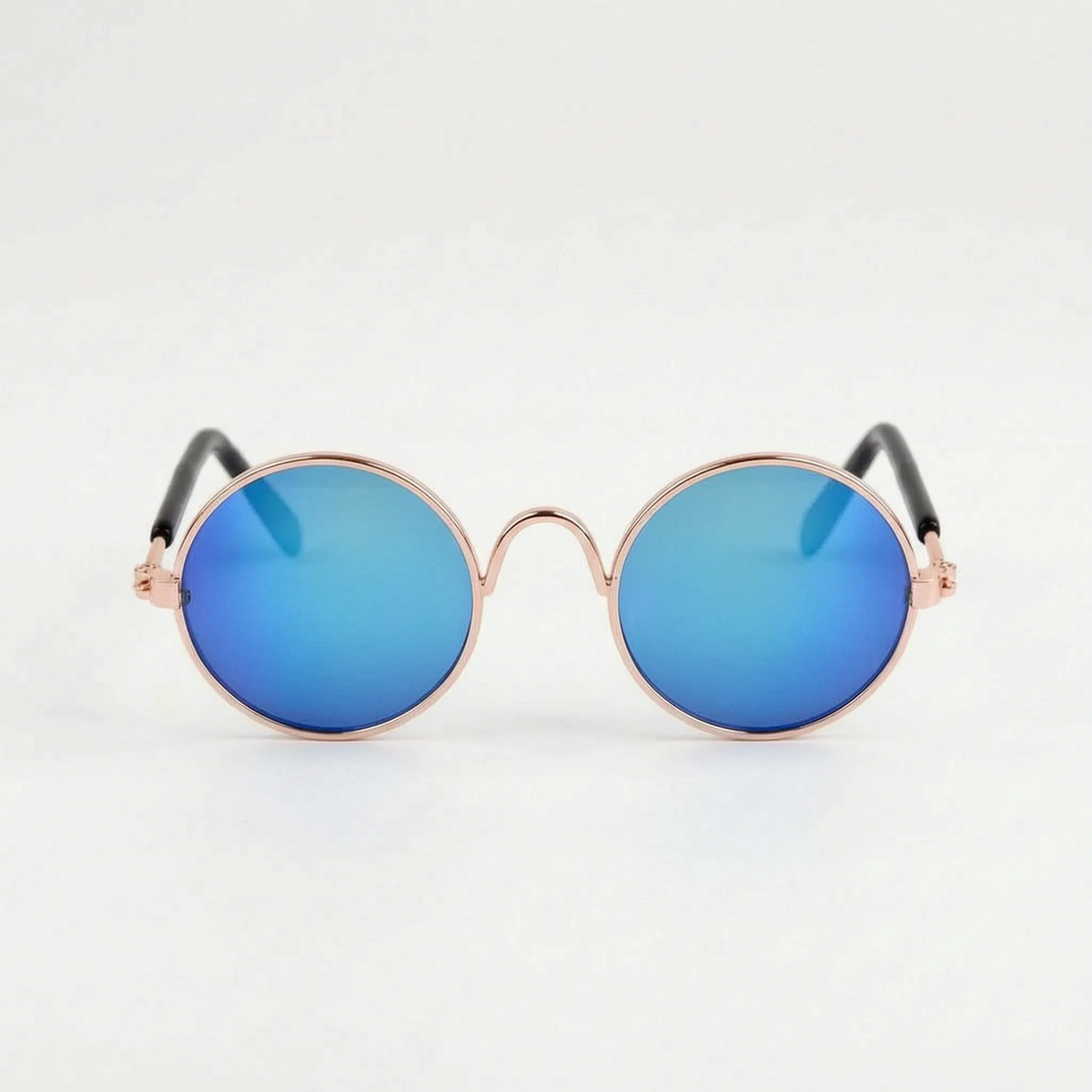 Pet Sunglasses | Lightweight & Sturdy Round Retro Frame | For Cats & Small Pets