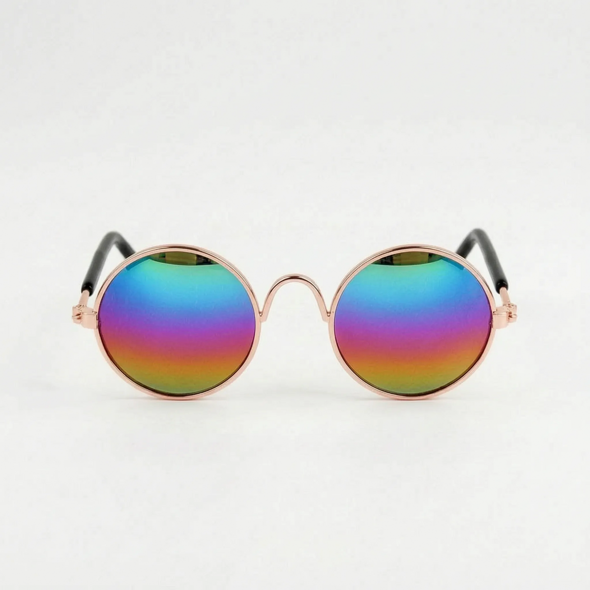 Pet Sunglasses | Lightweight & Sturdy Round Retro Frame | For Cats & Small Pets