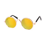 Pet Sunglasses | Lightweight & Sturdy Round Retro Frame | For Cats & Small Pets