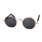 Pet Sunglasses | Lightweight & Sturdy Round Retro Frame | For Cats & Small Pets