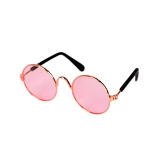 Pet Sunglasses | Lightweight & Sturdy Round Retro Frame | For Cats & Small Pets