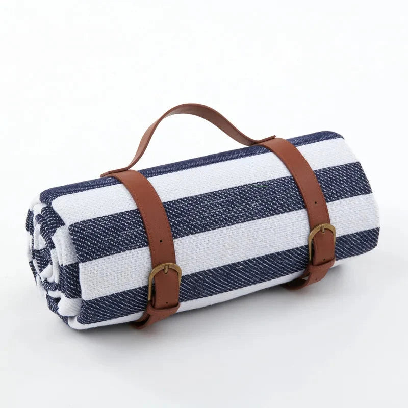 Picnic Blanket | Waterproof & Foam-Padded | Foldable With PU Leather Strap