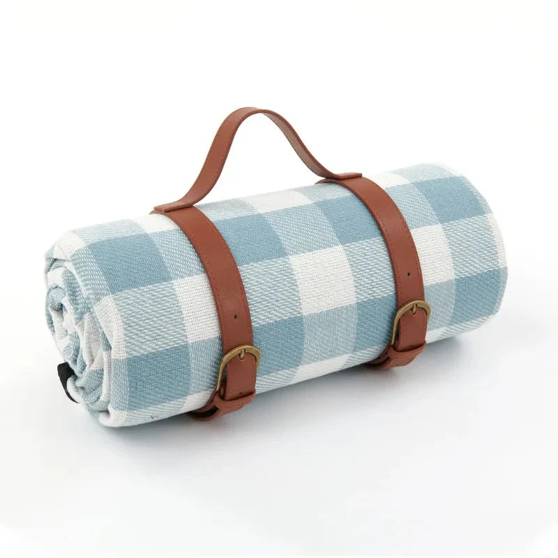 Picnic Blanket | Waterproof & Foam-Padded | Foldable With PU Leather Strap