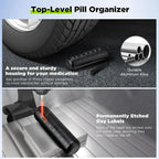 Pill Organizer | Aluminum Alloy & Waterproof Silicone Seal | 7-Day Modular