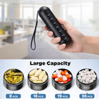 Pill Organizer | Aluminum Alloy & Waterproof Silicone Seal | 7-Day Modular