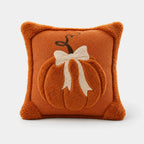 Pillow Cover | Hand-Tufted Chenille & Quilted Embroidery | 18 In Square