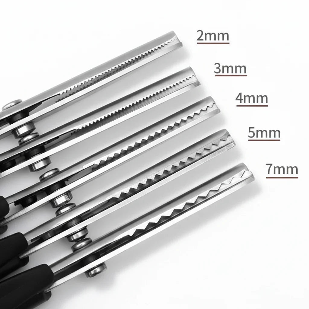 Pinking Shears | Stainless Steel Zigzag Blades & Ergonomic Grip
