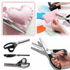 Pinking Shears | Stainless Steel Zigzag Blades & Ergonomic Grip