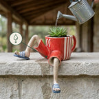 Plant Pot | Edge-Sitting & Hand-Painted | Ø 5 cm Opening