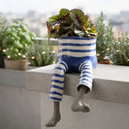 Plant Pot | Edge-Sitting & Hand-Painted | Ø 5 cm Opening