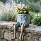 Plant Pot | Edge-Sitting & Hand-Painted | Ø 5 cm Opening