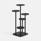 Plant Stand | Multi-Tier Steel & Staggered Shelves | 30 cm Footprint
