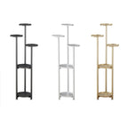 Plant Stand | Multi-Tier Steel & Staggered Shelves | 30 cm Footprint