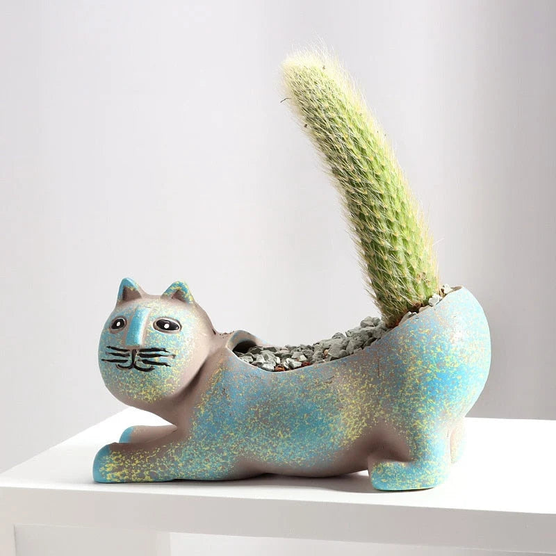 Planter | Cat-Shaped & Succulent-Friendly