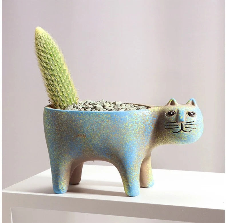 Planter | Cat-Shaped & Succulent-Friendly