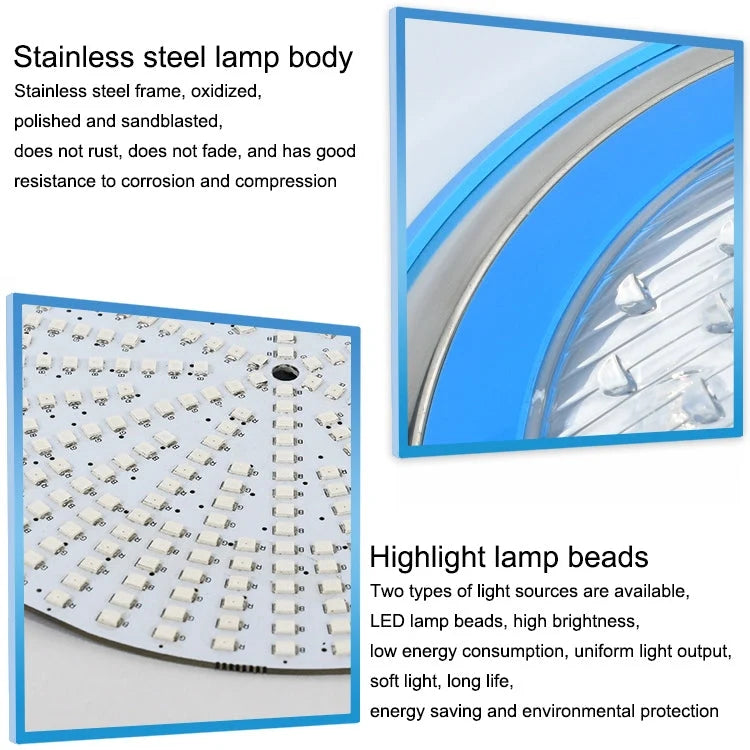 Pool Light | IP68 Waterproof & Stainless Steel | Wall-Mountable