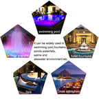 Pool Light | IP68 Waterproof & Stainless Steel | Wall-Mountable