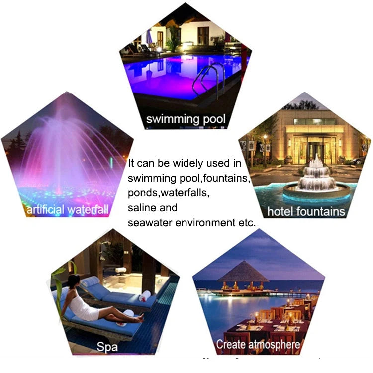 Pool Light | IP68 Waterproof & Stainless Steel | Wall-Mountable