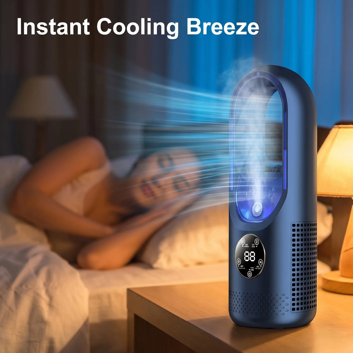 Portable Air Cooler | Bladeless, USB-Powered & Ultra-Quiet