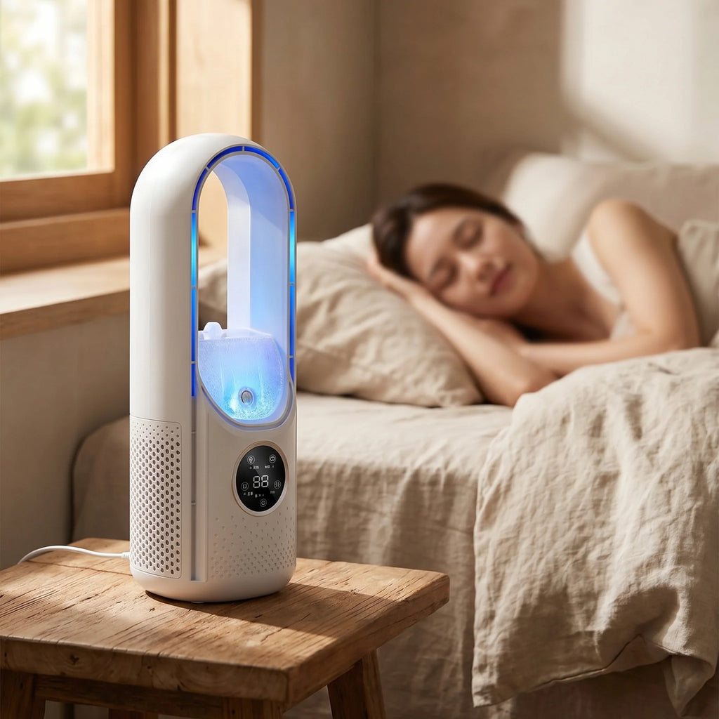 Portable Air Cooler | Bladeless, USB-Powered & Ultra-Quiet