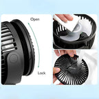 Portable Fan | 20-Hour USB-C & Ultra-Quiet | Rotating Head