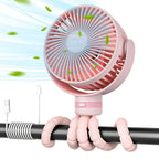 Portable Fan | 20-Hour USB-C & Ultra-Quiet | Rotating Head