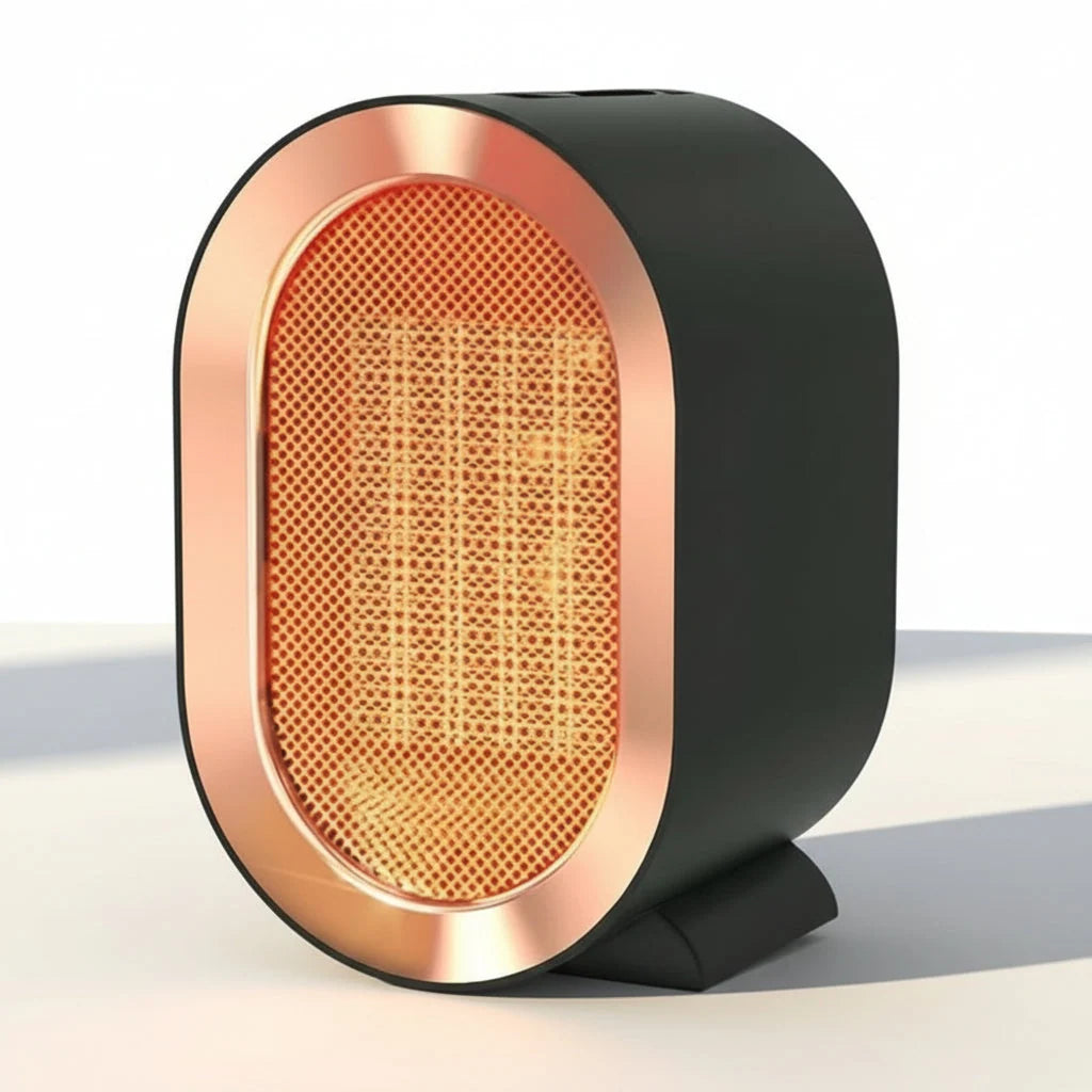 Portable Space Heater | Quiet & Adjustable Thermostat | Tip-Over Shut-Off