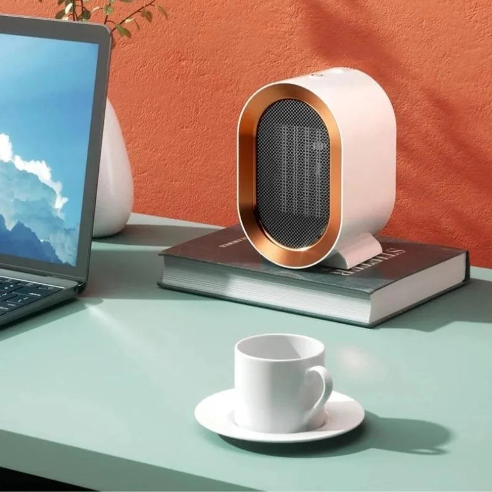 Portable Space Heater | Quiet & Adjustable Thermostat | Tip-Over Shut-Off