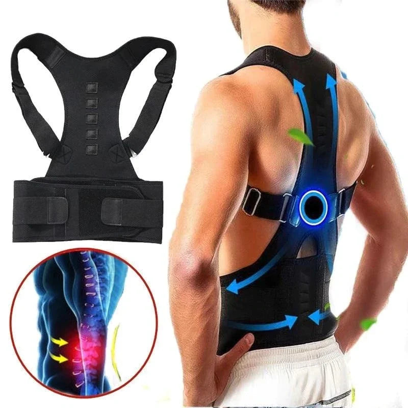 Posture Corrector | Magnetic Therapy & Adjustable Straps