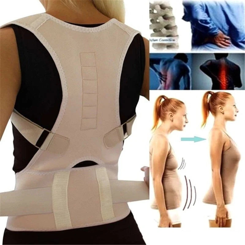 Posture Corrector | Magnetic Therapy & Adjustable Straps
