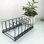 Pot Lid Organizer Rack | Adjustable Iron & Space-Saving | 12–23 in