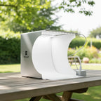 Product Photography Studio | Built-In LED Lighting & Foldable | 6 Interchangeable Backgrounds